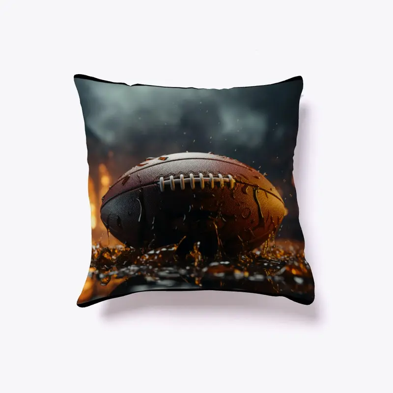 Football throw pillow