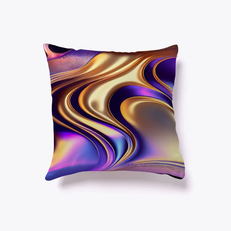 Purple abstract throw pillow