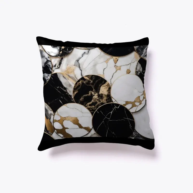 Marble throw pillow